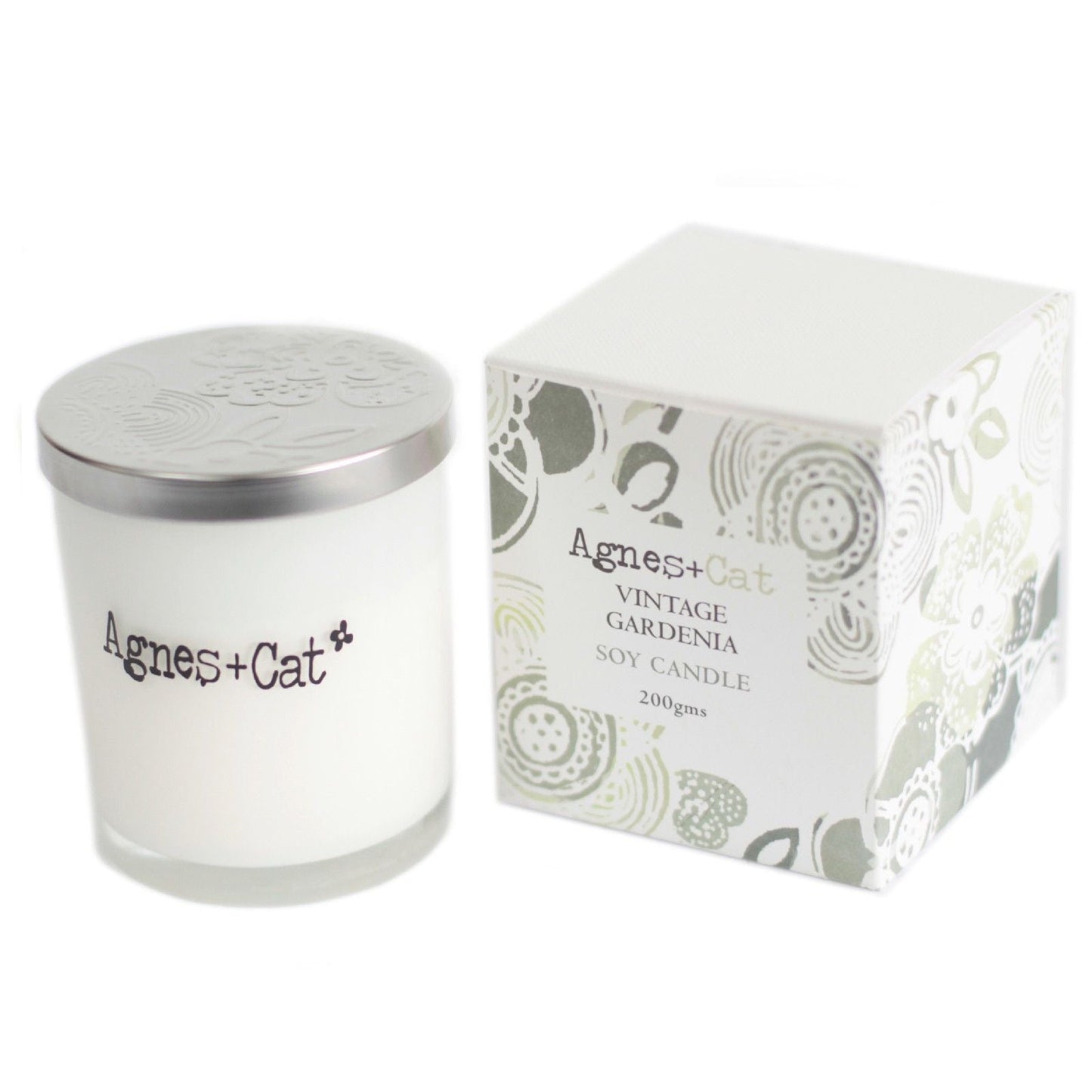 Agnes + Cat Votive Candle - Vintage Gardenia - Luna Panther