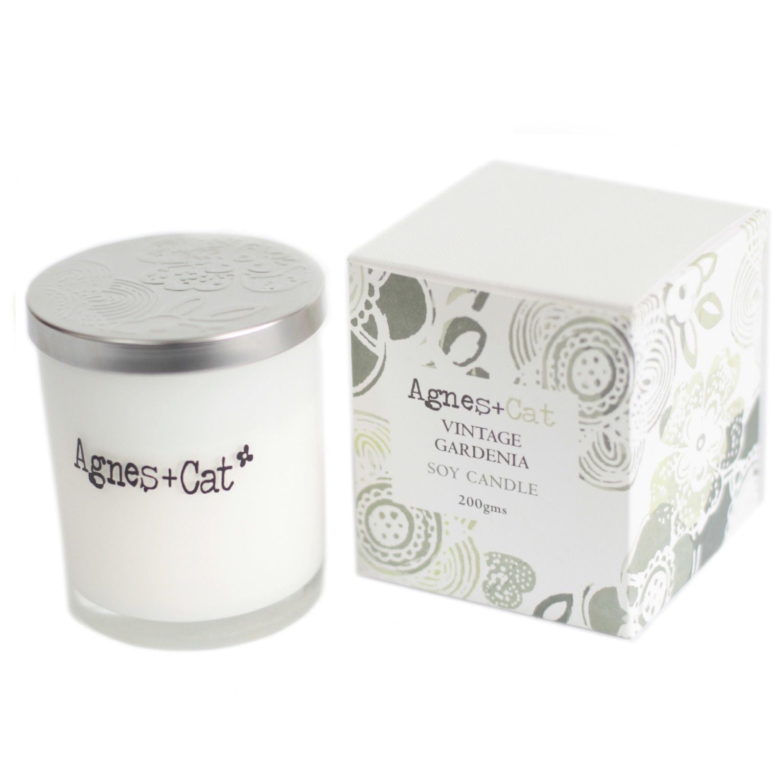 Agnes + Cat Votive Candle - Vintage Gardenia - Luna Panther