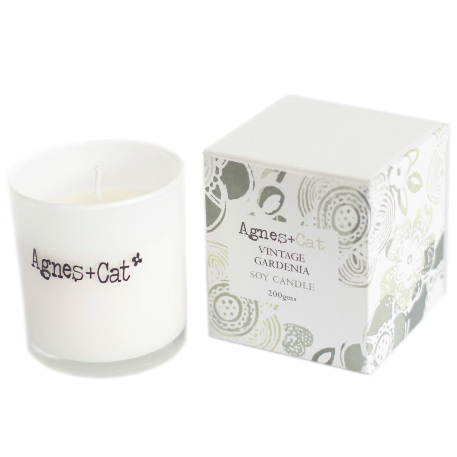 Agnes + Cat Votive Candle - Vintage Gardenia - Luna Panther