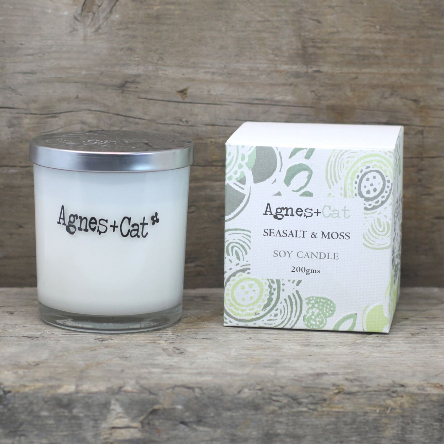 Agnes + Cat Votive Candle - White Fig - Luna Panther