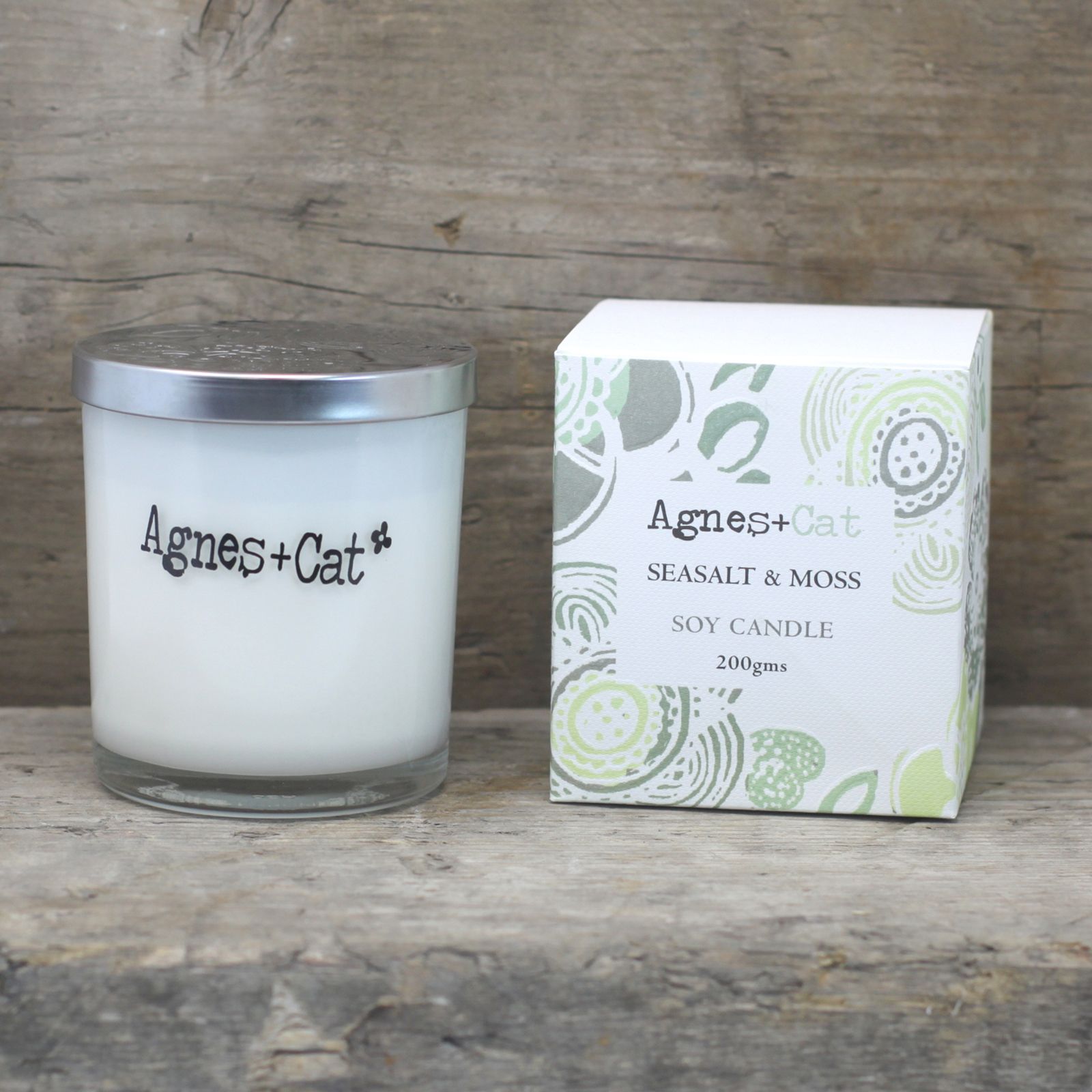 Agnes + Cat Votive Candle - White Fig - Luna Panther