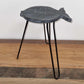Albasia Wood Fish Stand - Greywash - Luna Panther