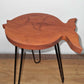Albasia Wood Fish Stand - Terracotta - Luna Panther