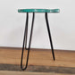 Albasia Wood Fish Stand - Turquoise - Luna Panther