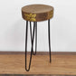 Albasia Wood Plant Stand - Natural & gold detail - Luna Panther