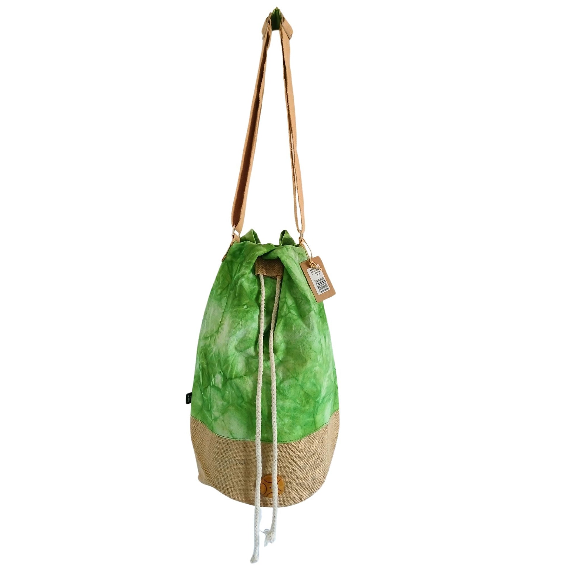 All Natural Backpack - Green Stonewash - Tree of Life - Luna Panther
