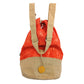 All Natural Backpack - Orange Stonewash - Namaste Hand - Luna Panther