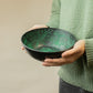 Aluminium Singing Bowl – Magic Mushroom – Green (20 cm) — singing bowl, image 3 of 6.
