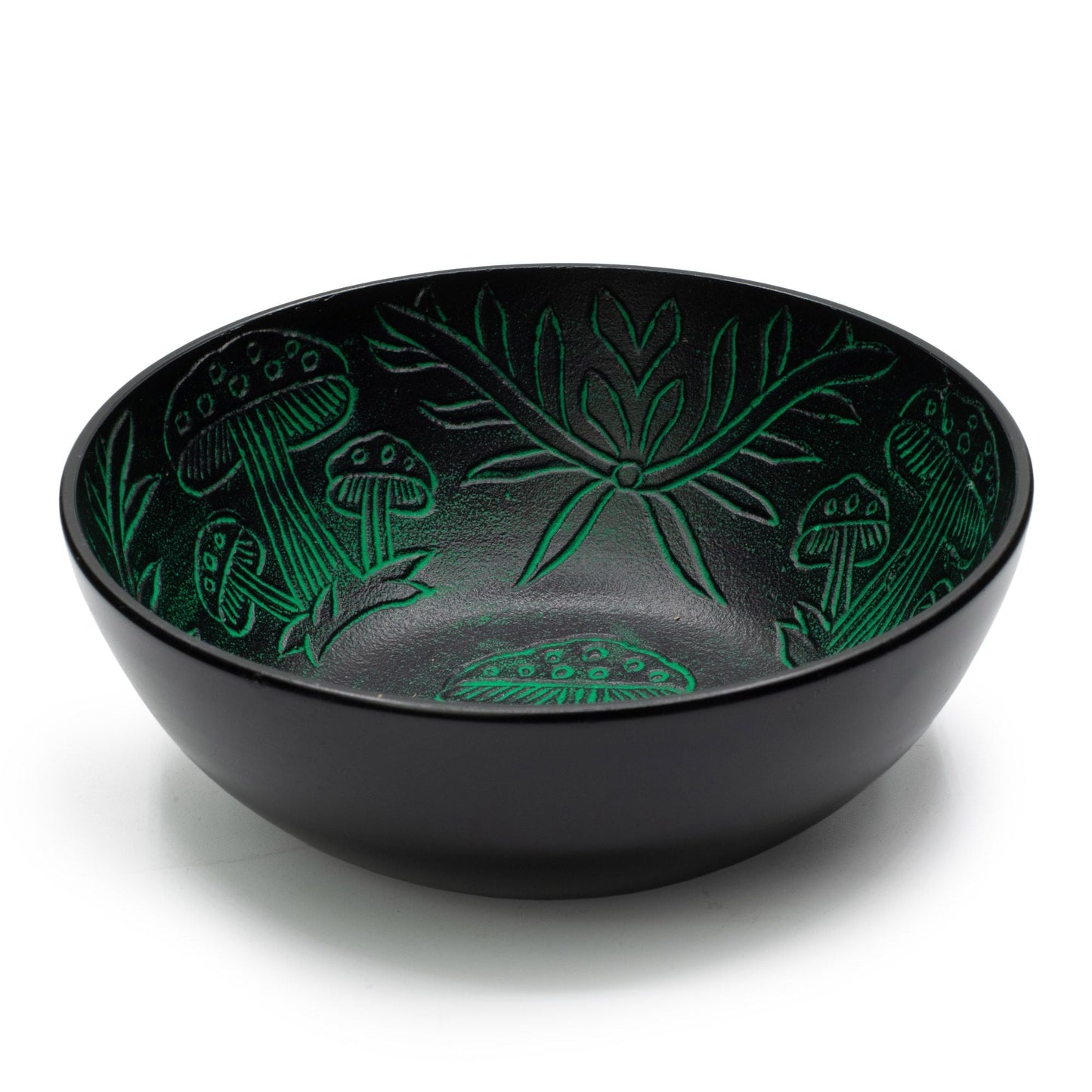 Aluminium Singing Bowl – Magic Mushroom – Green (20 cm) — singing bowl, image 4 of 6.