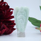 Polished Amazonite Angel 80mm featuring aqua-green tone with silky sheen - Luna Panther