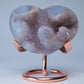 Amethyst Agate Druzy Heart 203g - Luna Panther