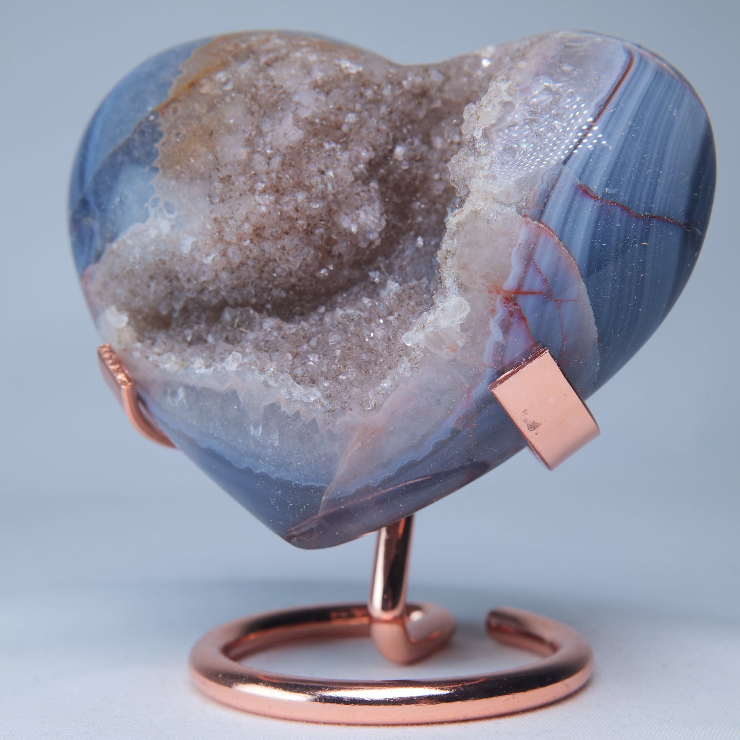Amethyst Agate Druzy Heart 250g - Luna Panther