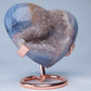 Amethyst Agate Druzy Heart 250g - Luna Panther