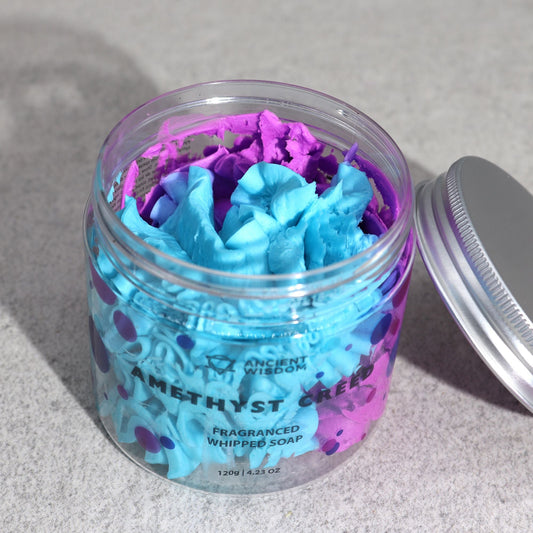 Amethyst Creed Whipped Soap 120 g — bath & body, image 2 of 4. alternate view