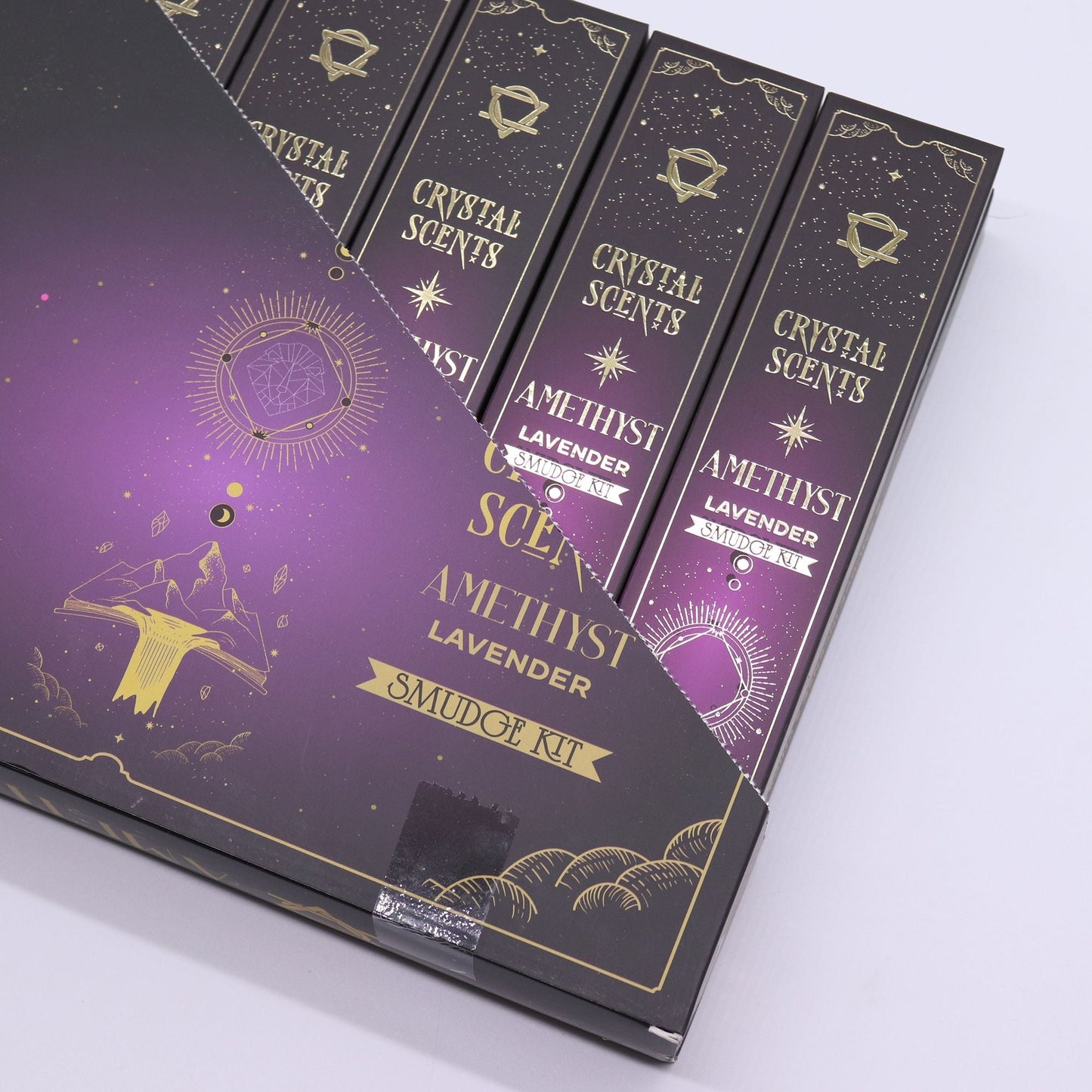 Amethyst Crystal Scents Smudge Incense - Lavender - Luna Panther