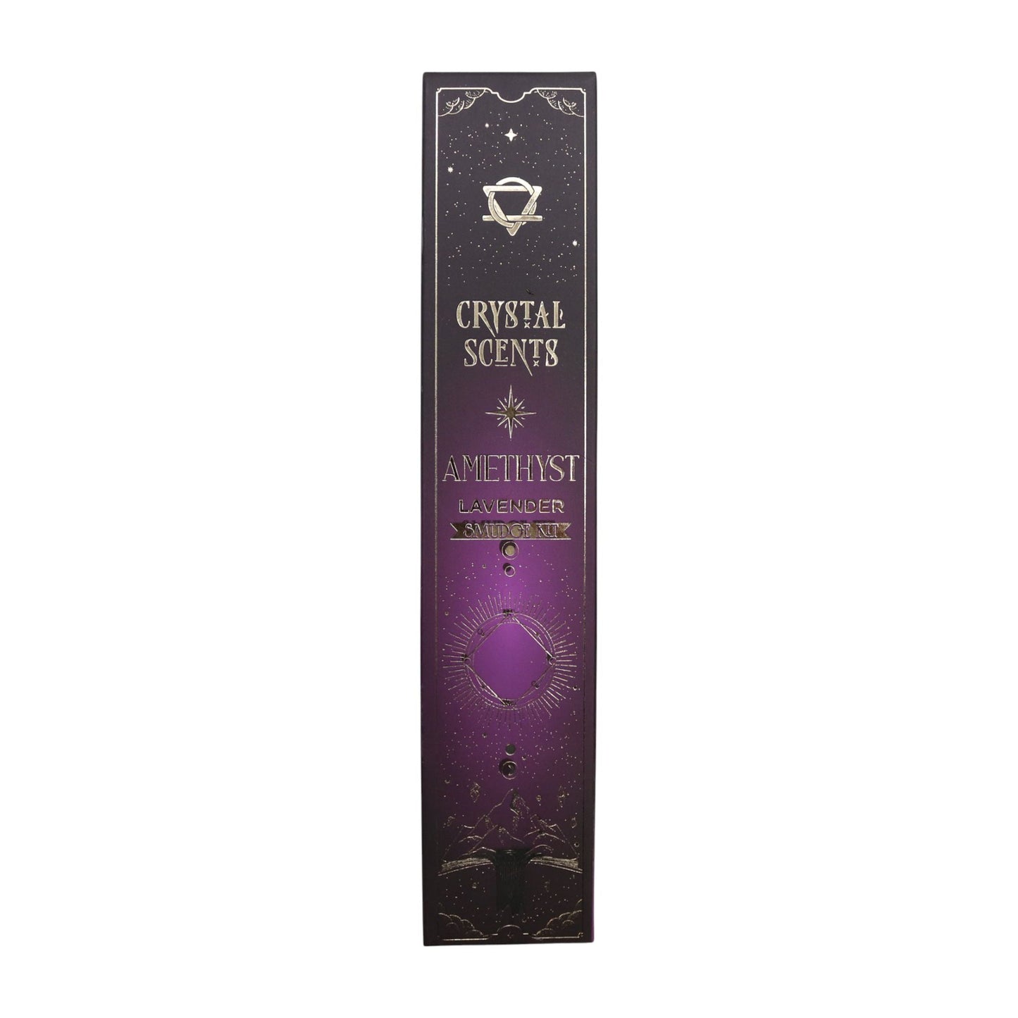 Amethyst Crystal Scents Smudge Incense - Lavender - Luna Panther