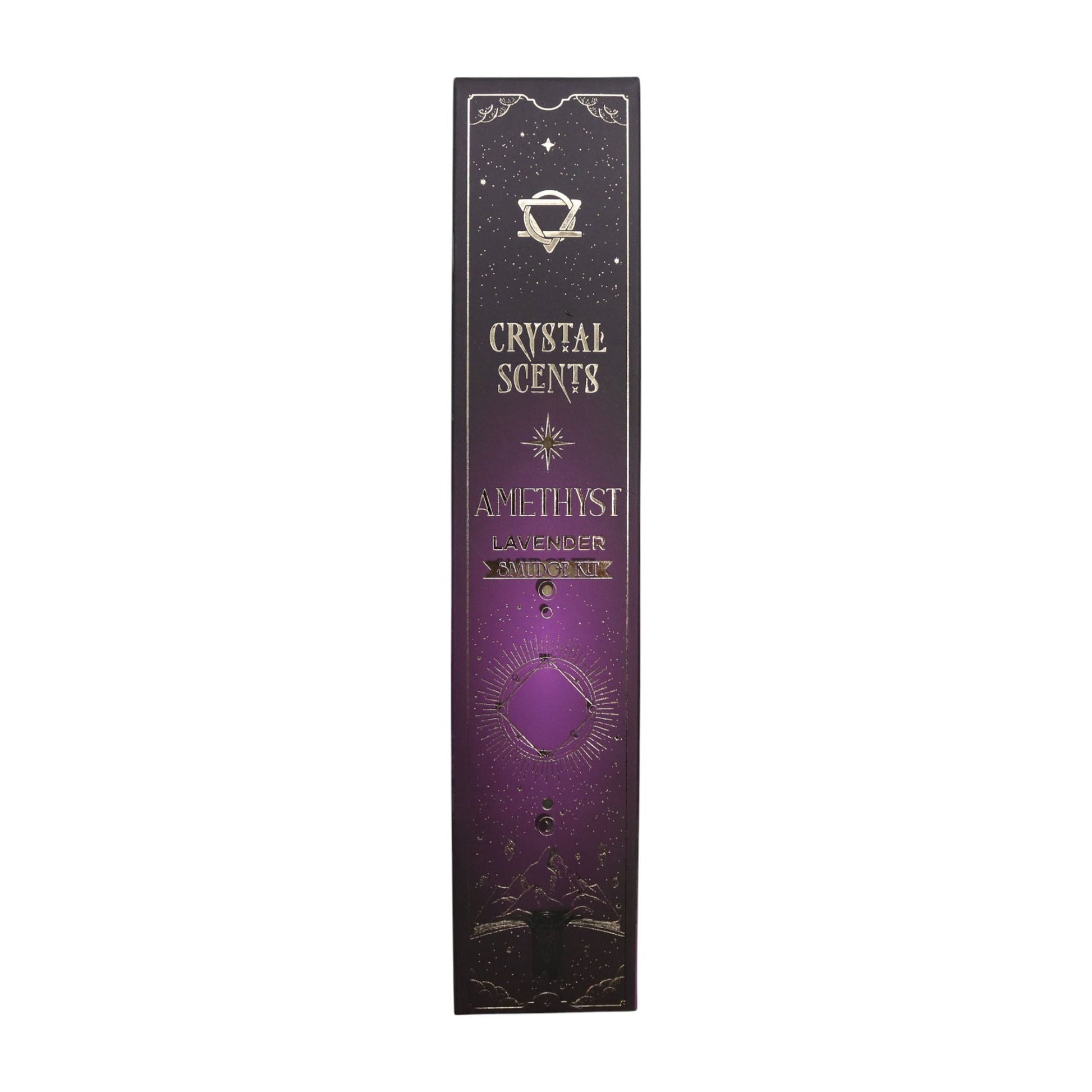 Amethyst Crystal Scents Smudge Incense - Lavender - Luna Panther