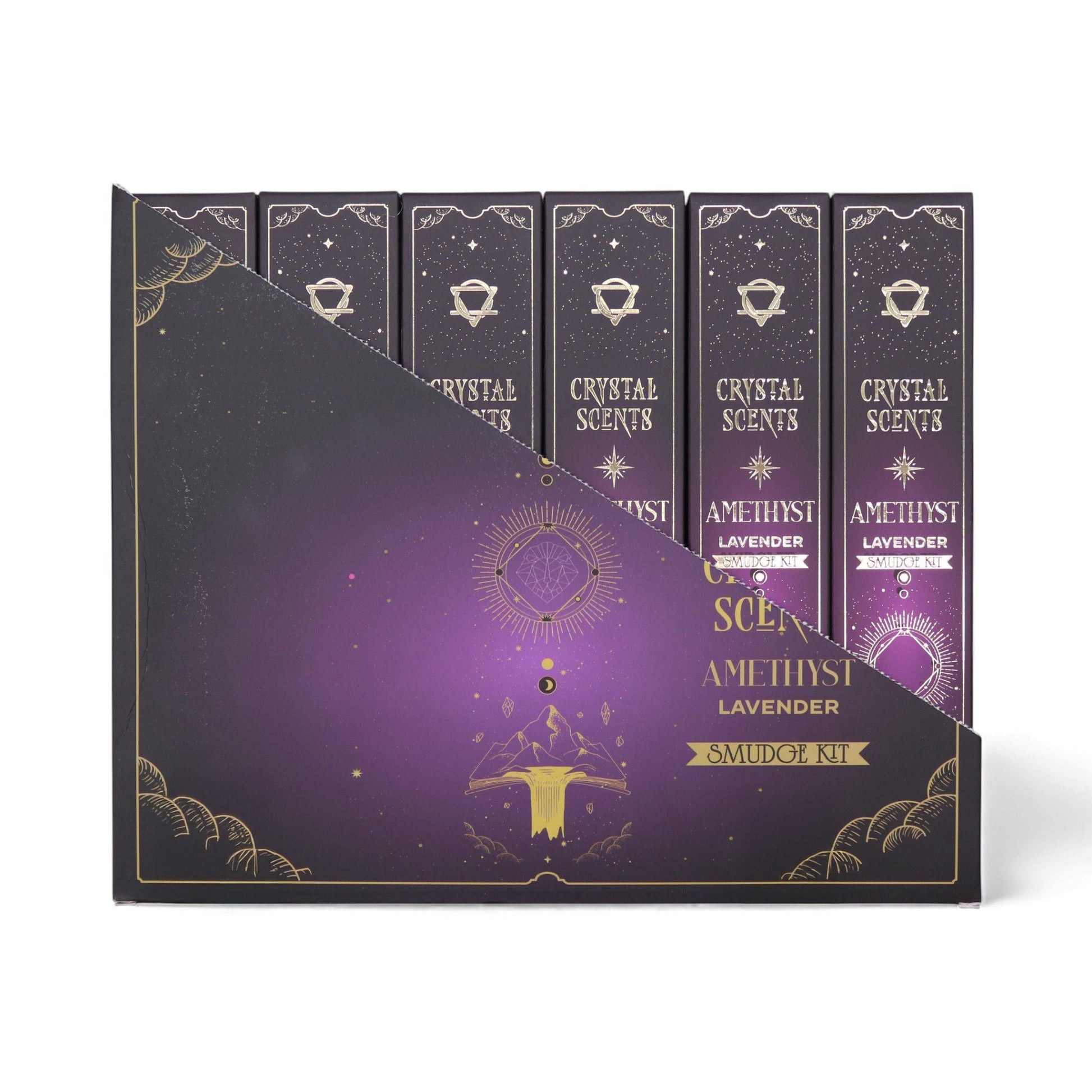 Amethyst Crystal Scents Smudge Incense - Lavender - Luna Panther