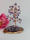 Polished Amethyst CrystalTree on Natural Agate 135mm featuring rich purple colour and natural clarity - Luna Panther