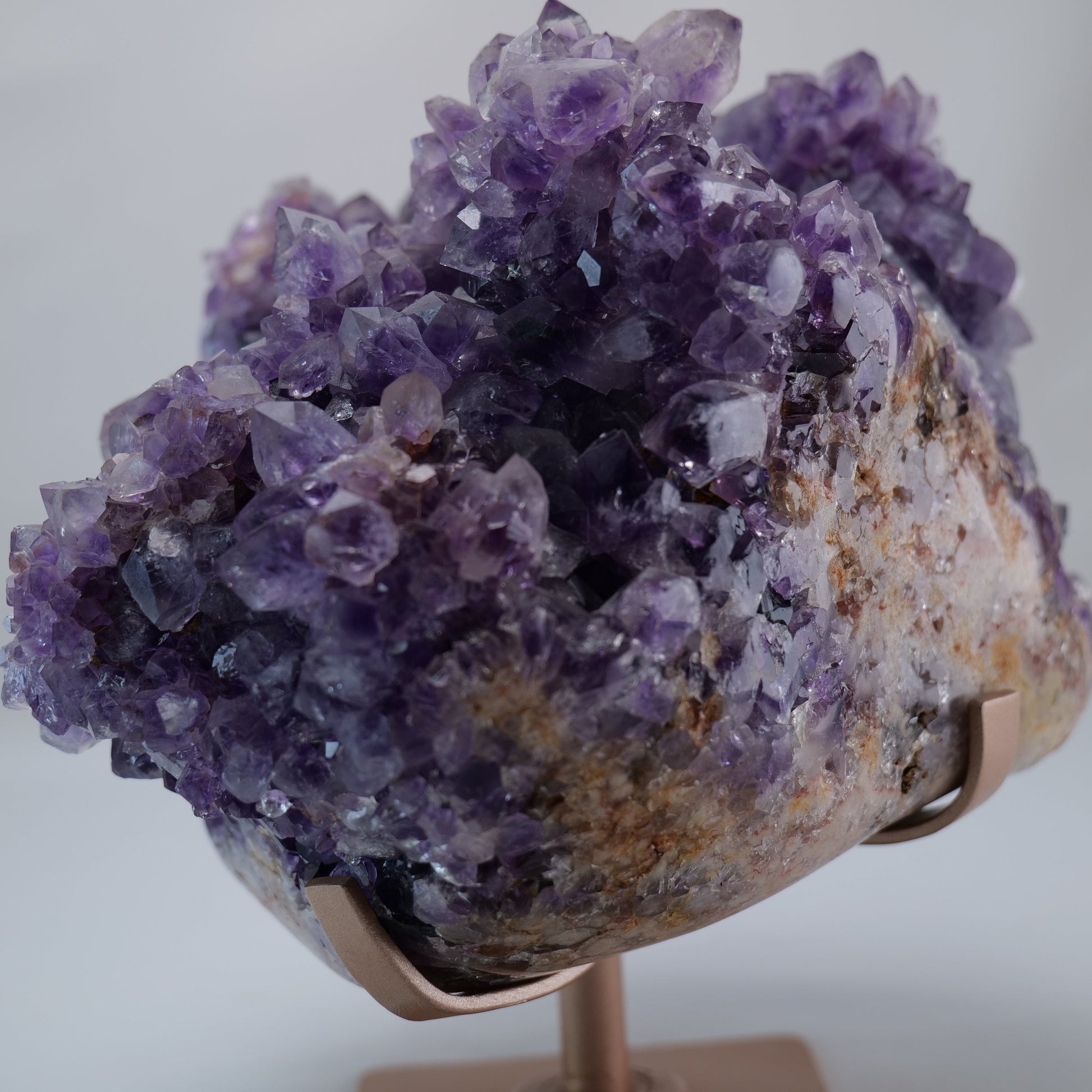 Amethyst Flower 7085g on Rotating Stand - Luna Panther