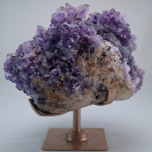 Amethyst Flower 7085g on Rotating Stand - Luna Panther