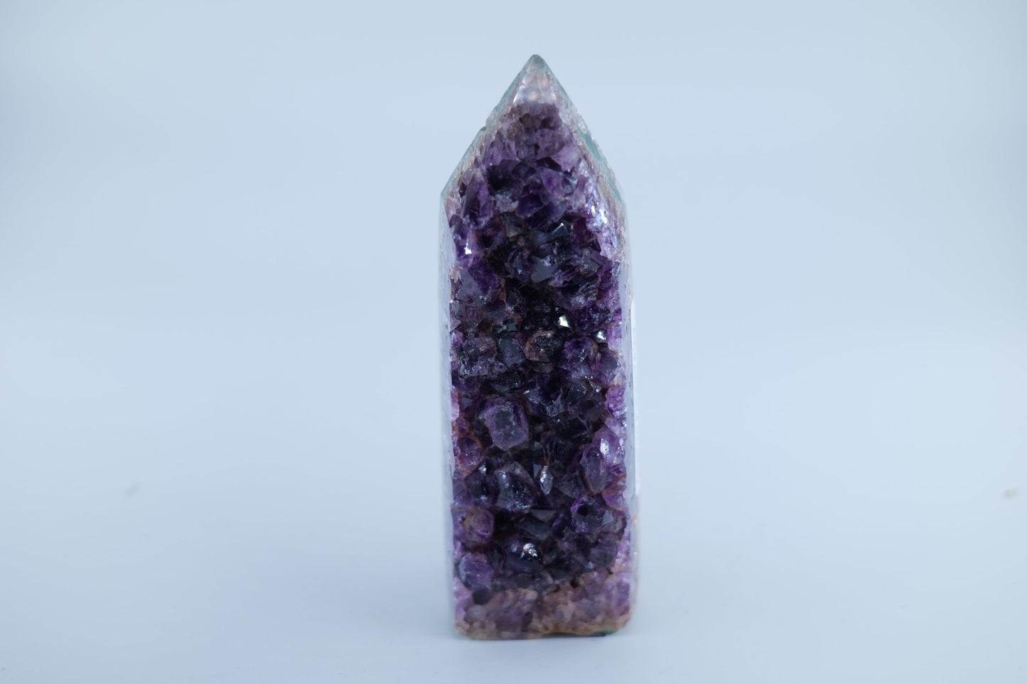 Polished Amethyst Polished Point 277g featuring rich purple colour and natural clarity - Luna Panther
