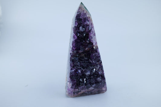 Polished Amethyst Polished Point 311g featuring rich purple colour and natural clarity - Luna Panther