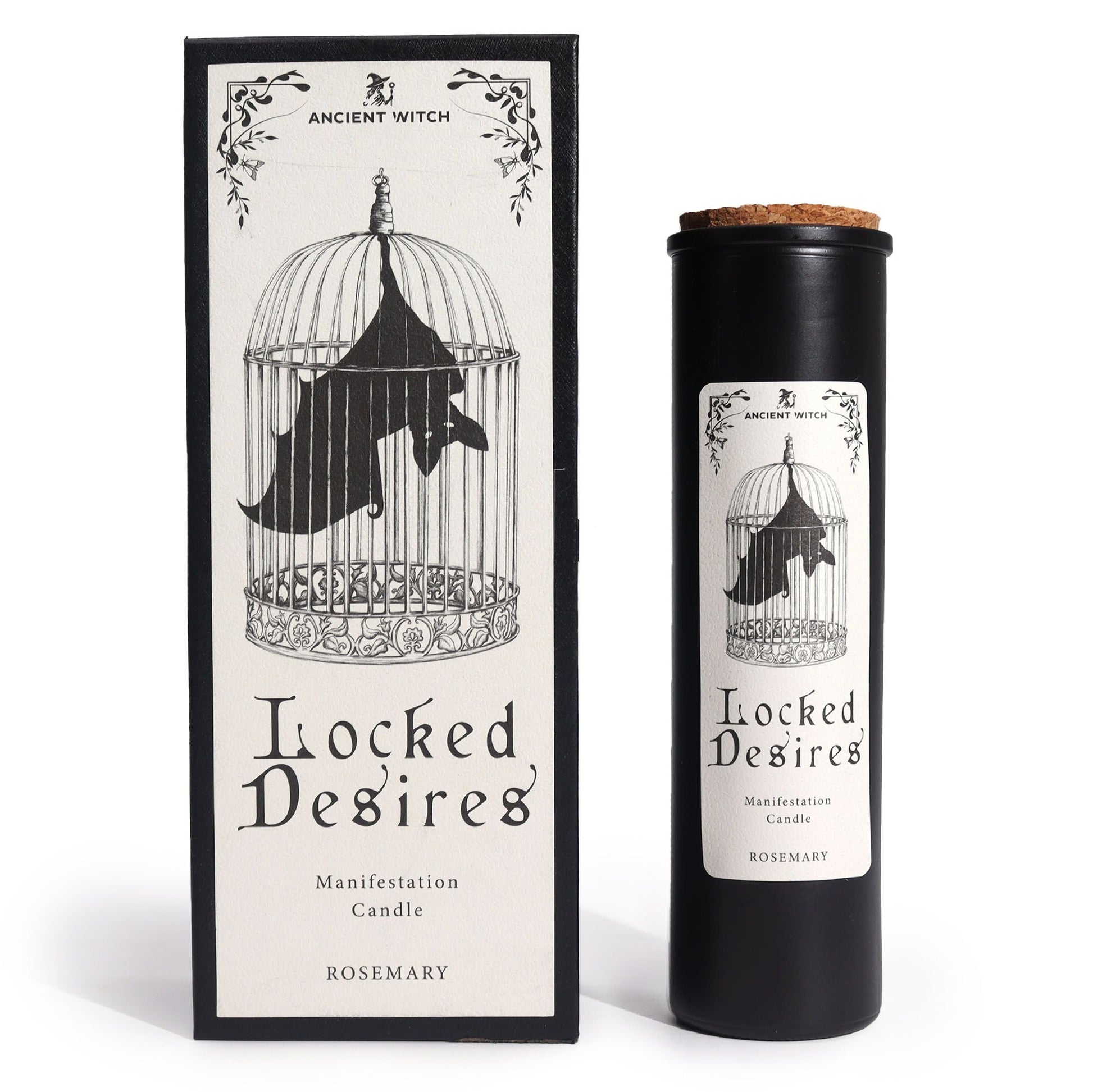 Polished Ancient Witch Ritual Candles - Locked Desires featuring natural patterning and unique variations - Luna Panther