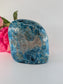 Polished Apatite Freeform 1247G Copy featuring teal-blue tone and crystalline depth - Luna Panther