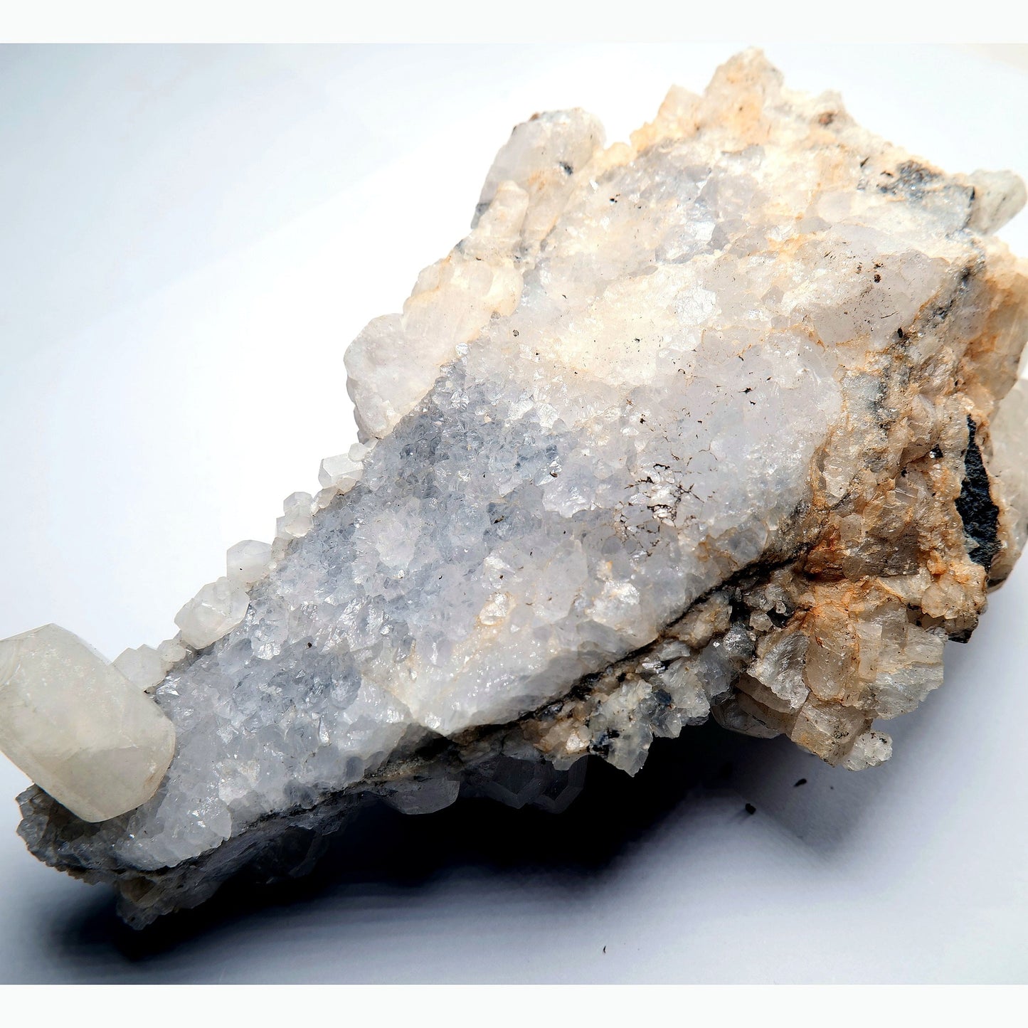 Apophyllite Cluster on Matrix - 695g - Luna Panther