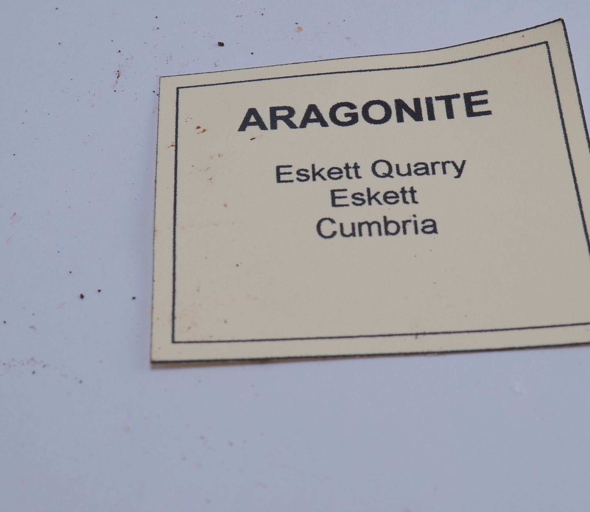 Aragonite from Eskett Quarry, England - 89.76g