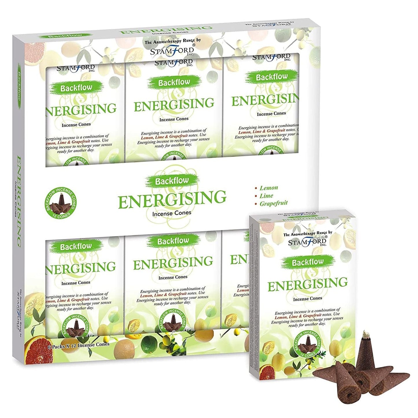 Aromatherapy Backflow Cones - Energising - Luna Panther
