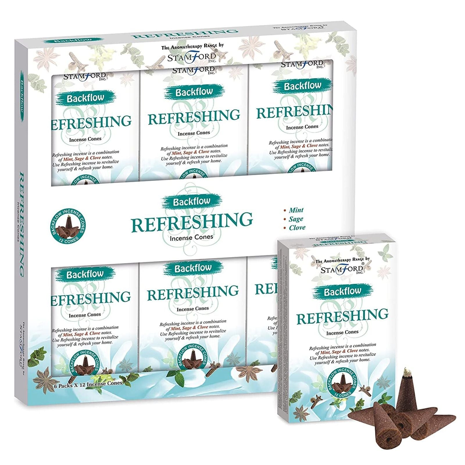 Aromatherapy Backflow Cones - Refreshing - Luna Panther