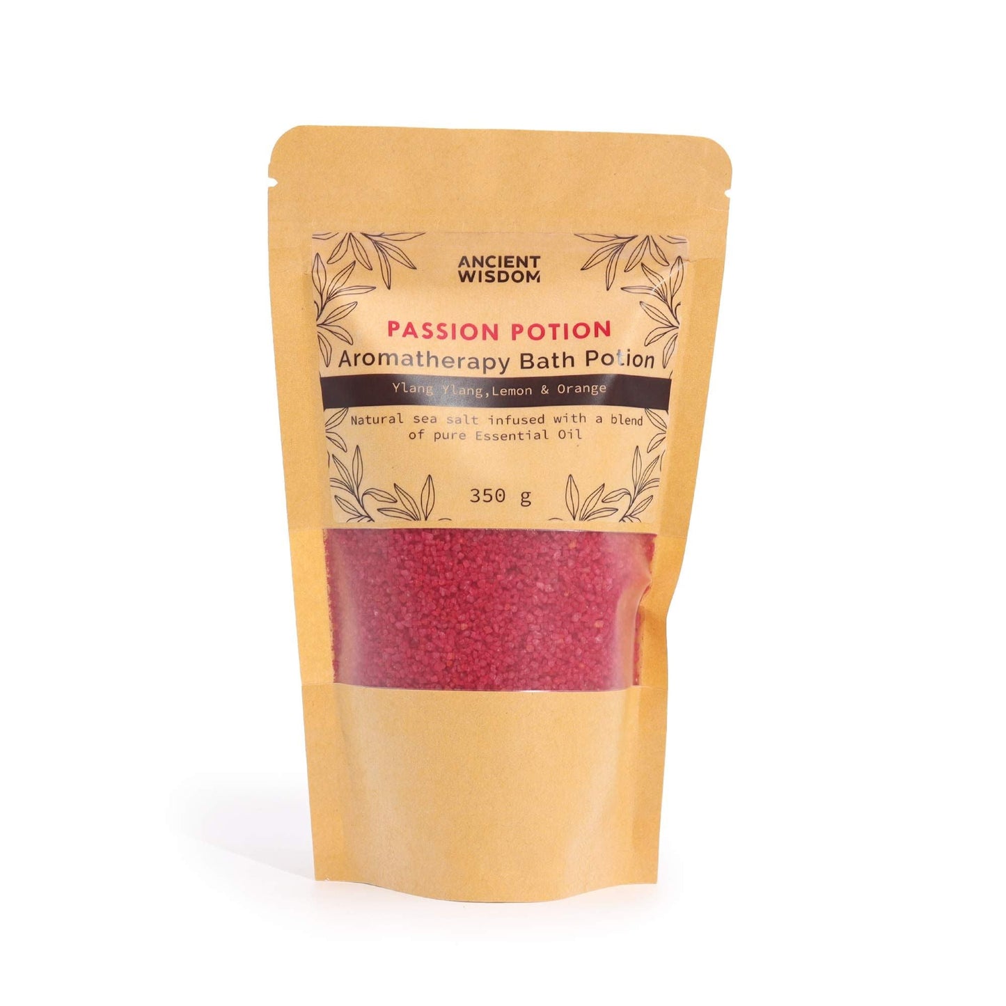 Aromatherapy Bath Potion in Kraft Bag 350g - Passion - Luna Panther
