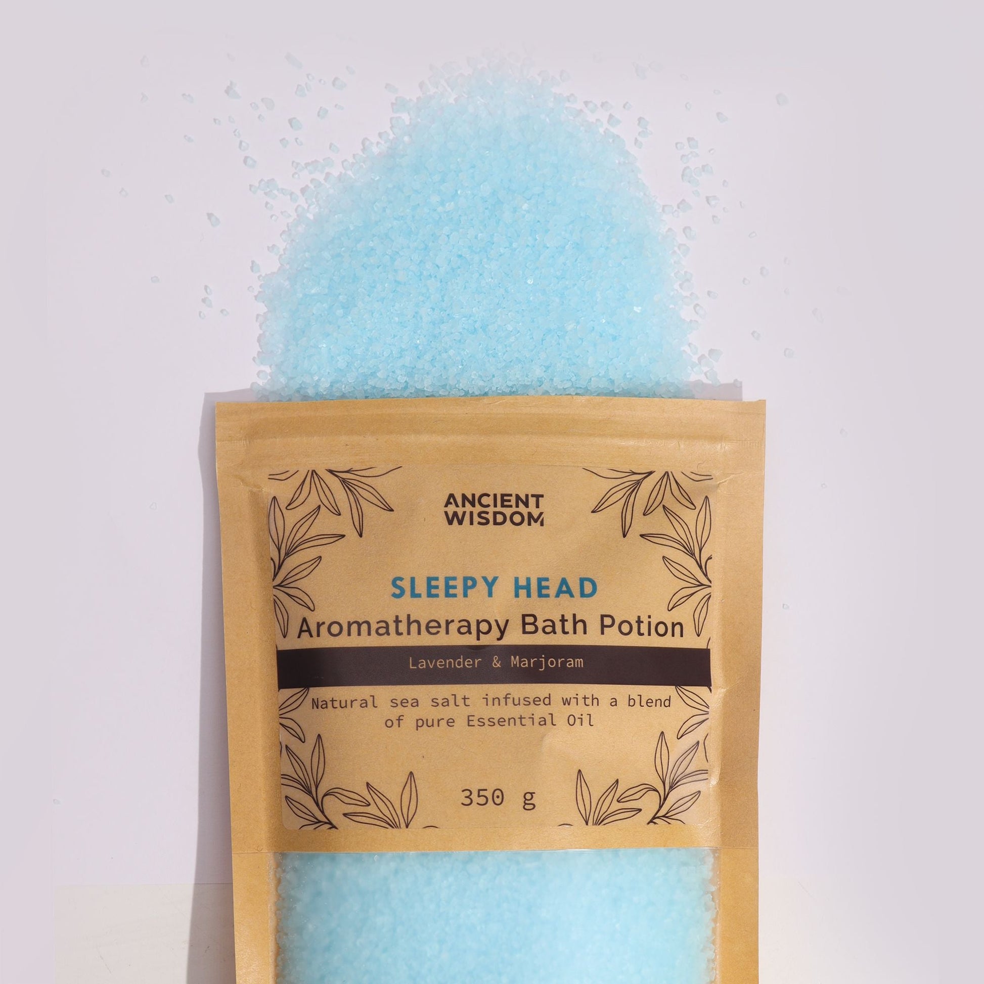Aromatherapy Bath Potion in Kraft Bag 350g - Sleepy Head - Luna Panther
