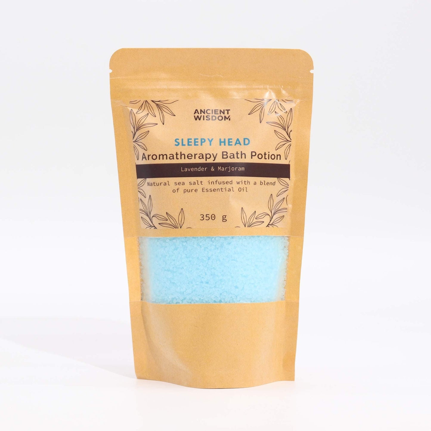Aromatherapy Bath Potion in Kraft Bag 350g - Sleepy Head - Luna Panther