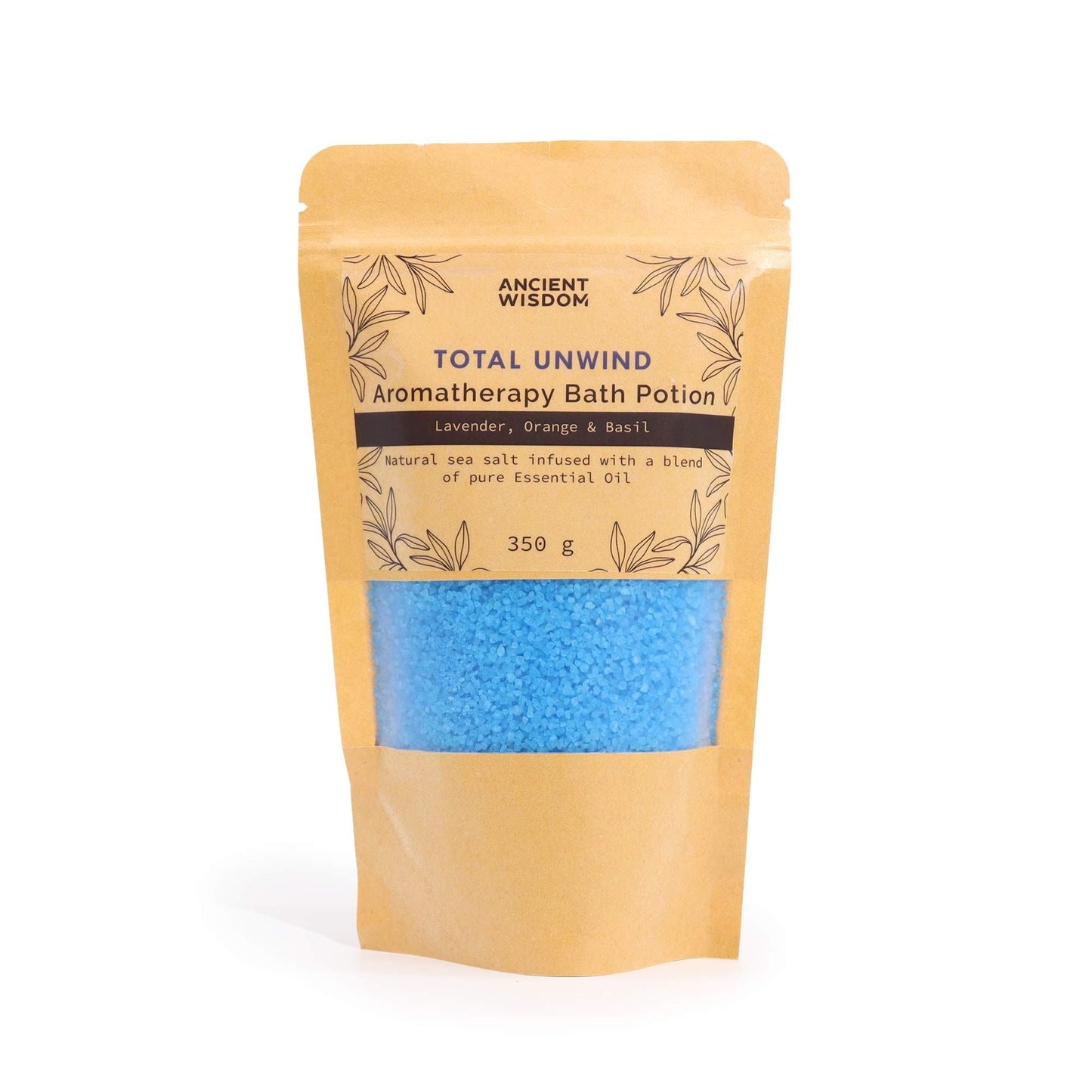 Aromatherapy Bath Potion in Kraft Bag 350g - Total Unwind - Luna Panther