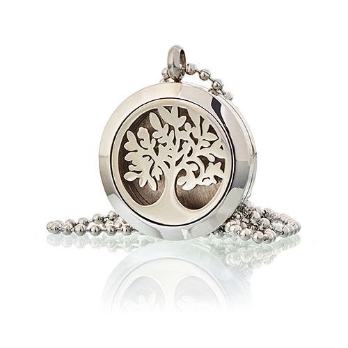Aromatherapy Diffuser Necklace - Tree of Life 25mm - Luna Panther