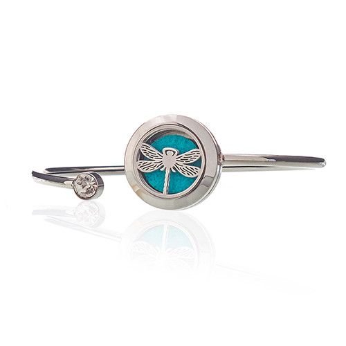 Aromatherapy Jewellery Crystal Bracelet – Dragonfly – 20 mm - Luna Panther