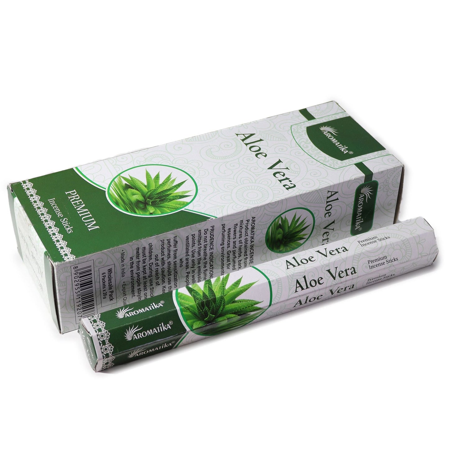Aromatika Charcoal Free Hex Incense - Aloe Vera - Luna Panther