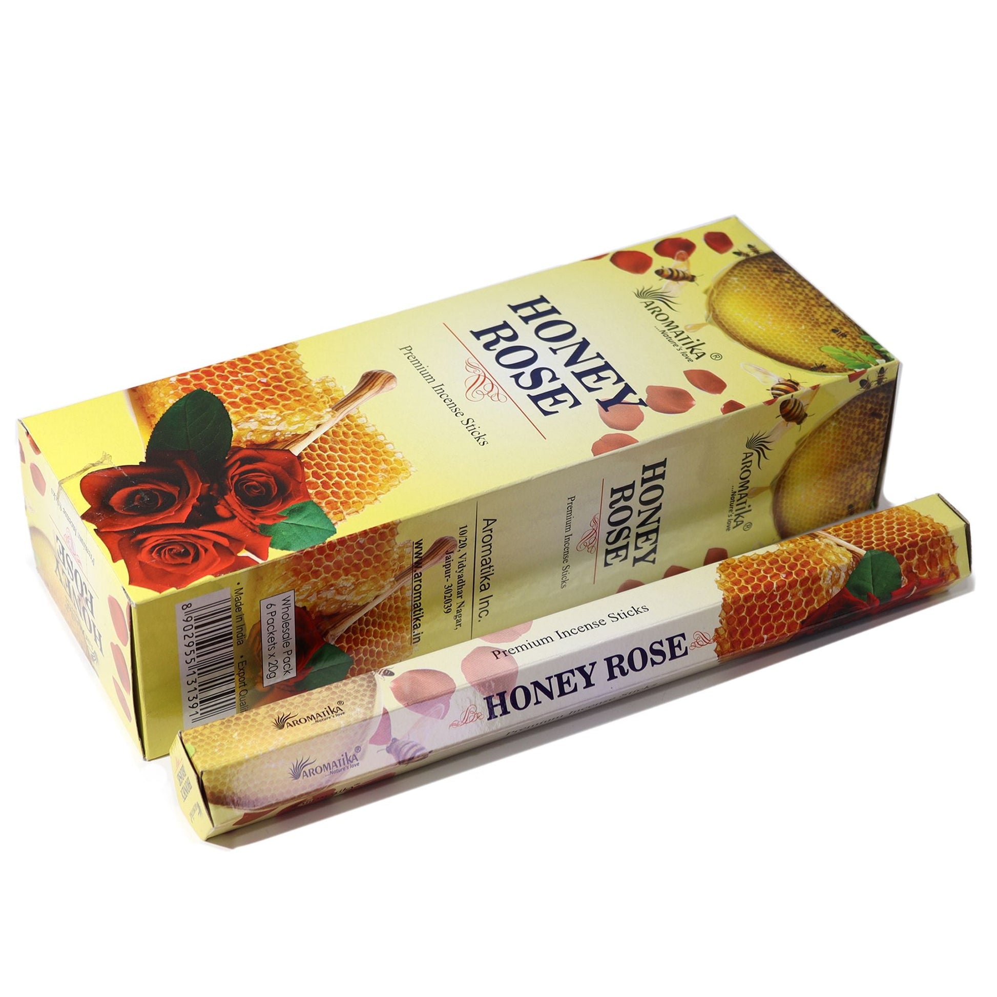 Aromatika Charcoal Free Hex Incense - Honey Rose - Luna Panther