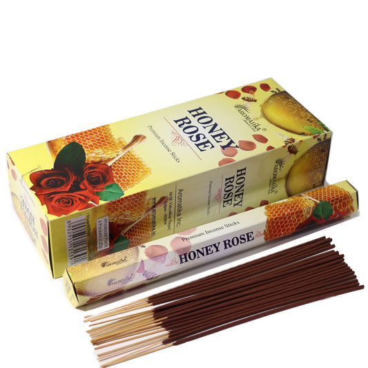Aromatika Charcoal Free Hex Incense - Honey Rose - Luna Panther