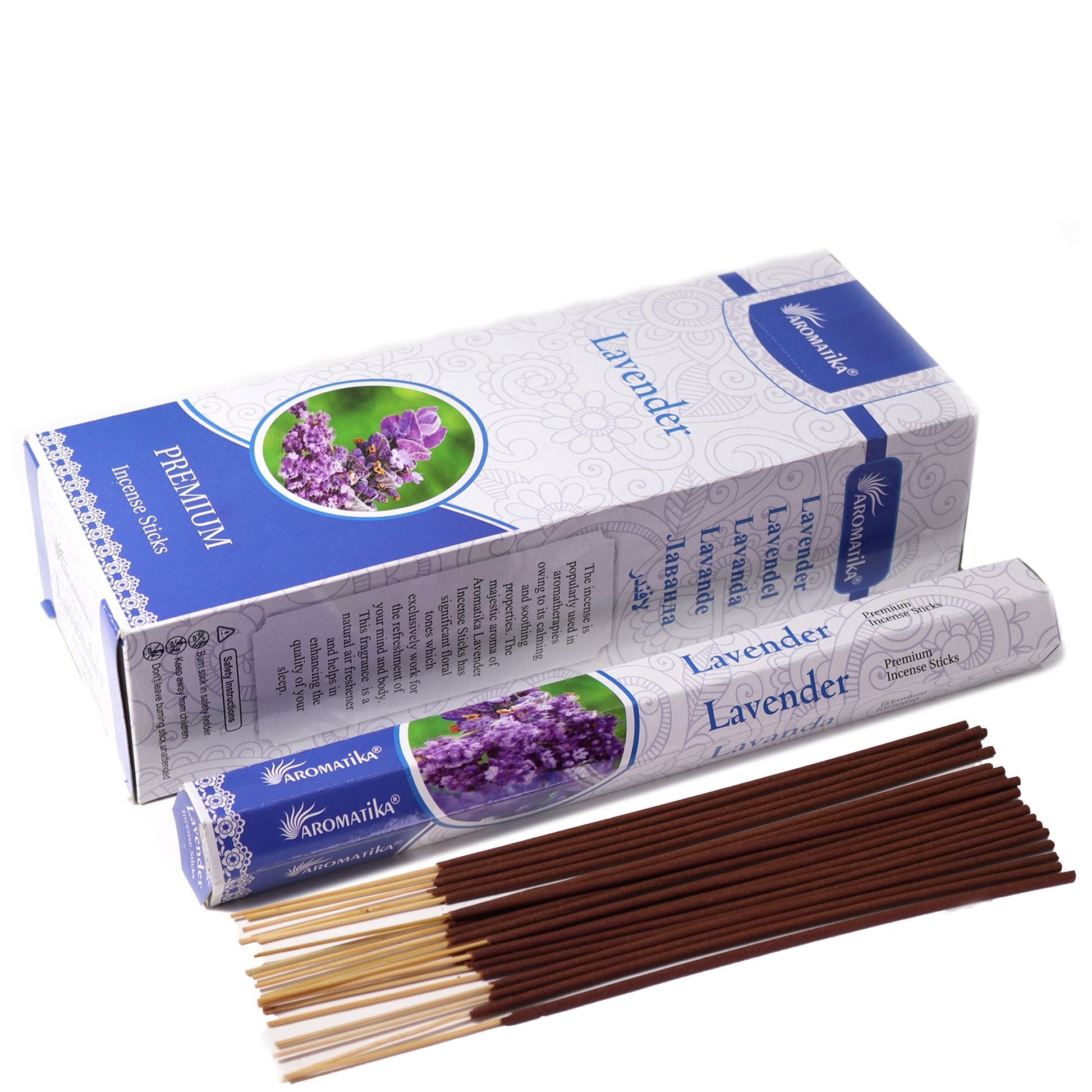 Aromatika Charcoal Free Hex Incense - Lavender - Luna Panther