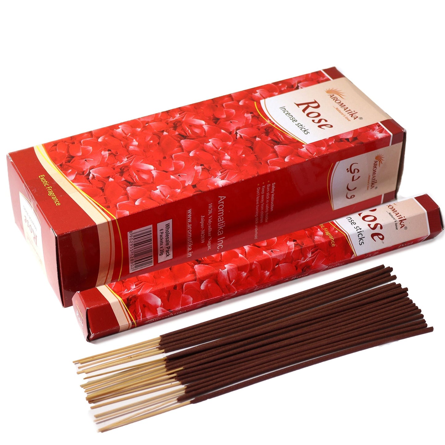 Aromatika Charcoal Free Hex Incense - Rose - Luna Panther