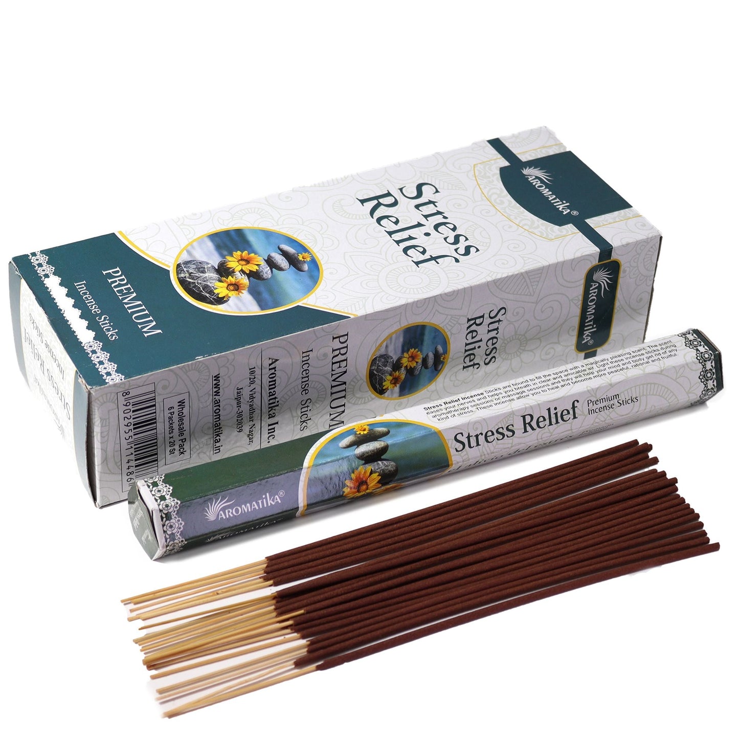 Aromatika Charcoal Free Hex Incense - Stress Relief - Luna Panther