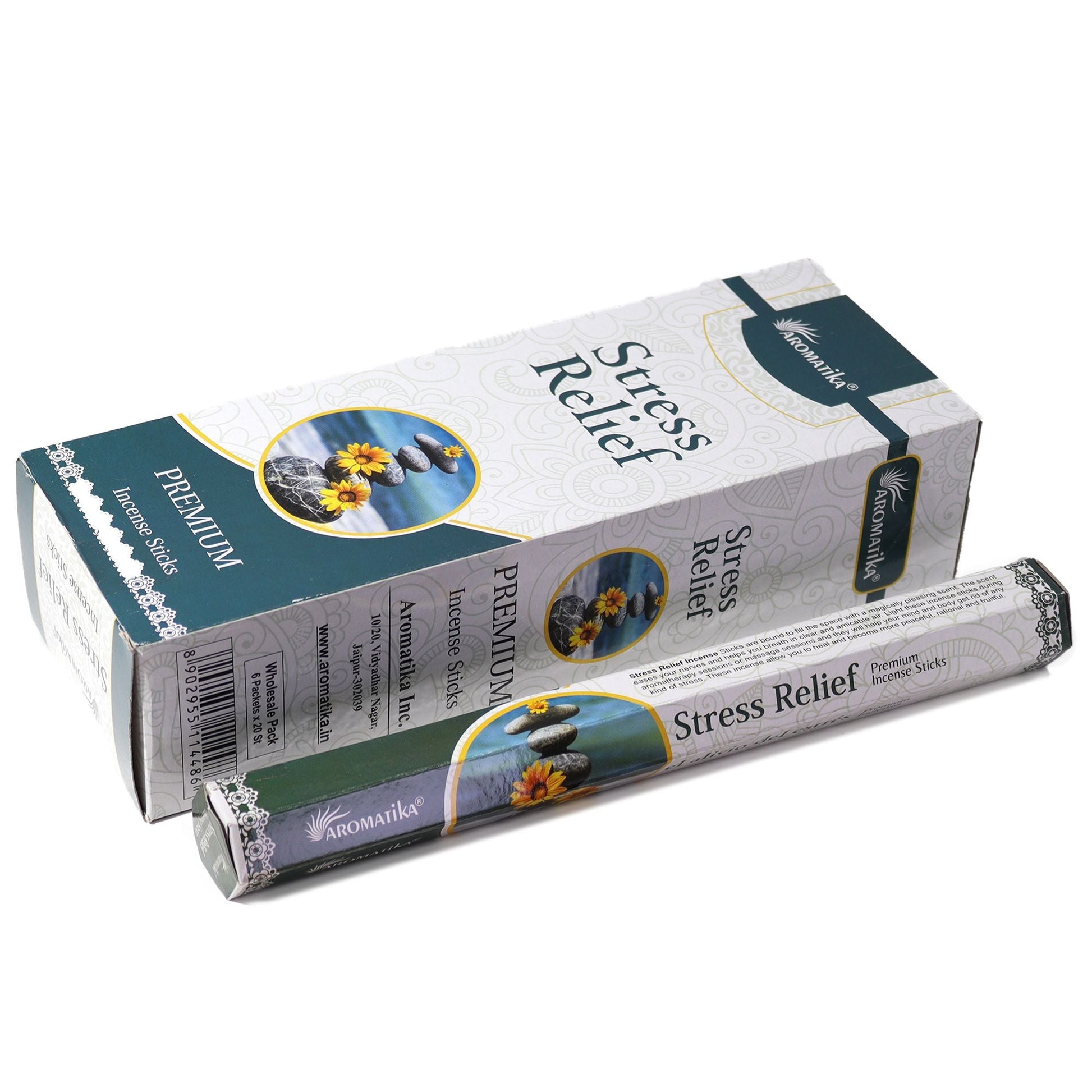 Aromatika Charcoal Free Hex Incense - Stress Relief - Luna Panther