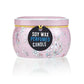 Art Tin Candle - Assorted Design - Friendly Messages - Parma Violet - Luna Panther