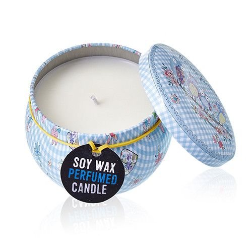 Art Tin Candle - Assorted Design - Friendly Messages - Parma Violet - Luna Panther