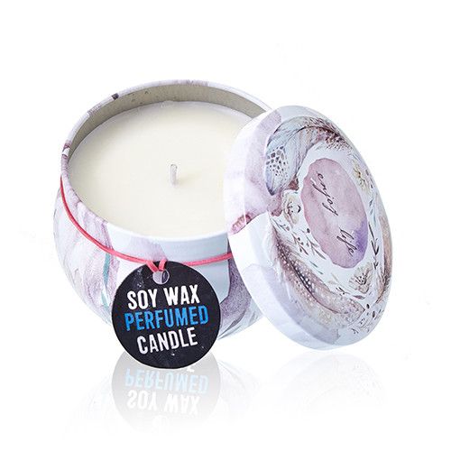 Art Tin Candle - Assorted Design - Parisian Weekend - Peonies - Luna Panther