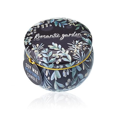 Art Tin Candle - Assorted Design - Romantic Garden - Tea & Rose - Luna Panther